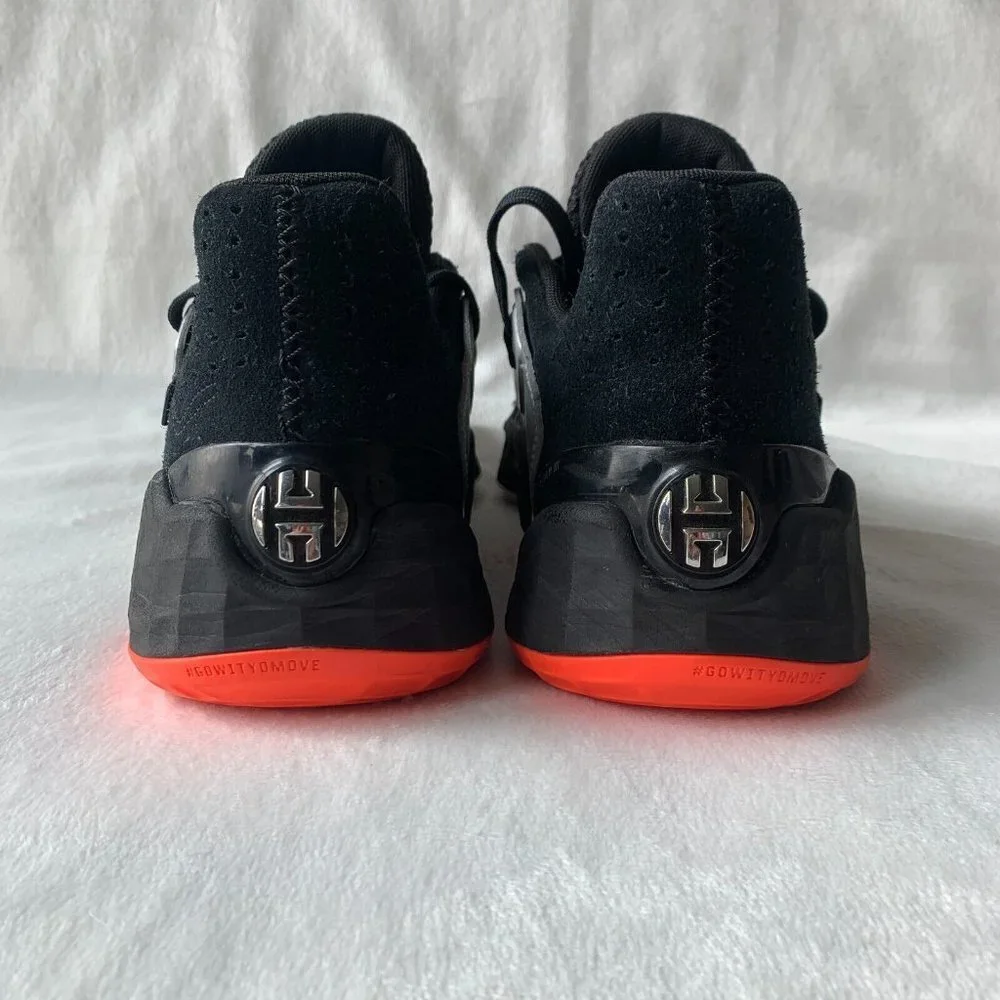 adidas Harden Vol. 4 Mens 7.5 Black Red Blue Basketball Shoes Sneakers Low‎ Top